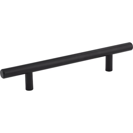 Elements 128 mm Center-to-Center Hollow Matte Black Stainless Steel Naples Cabinet Bar Pull 204SSMB